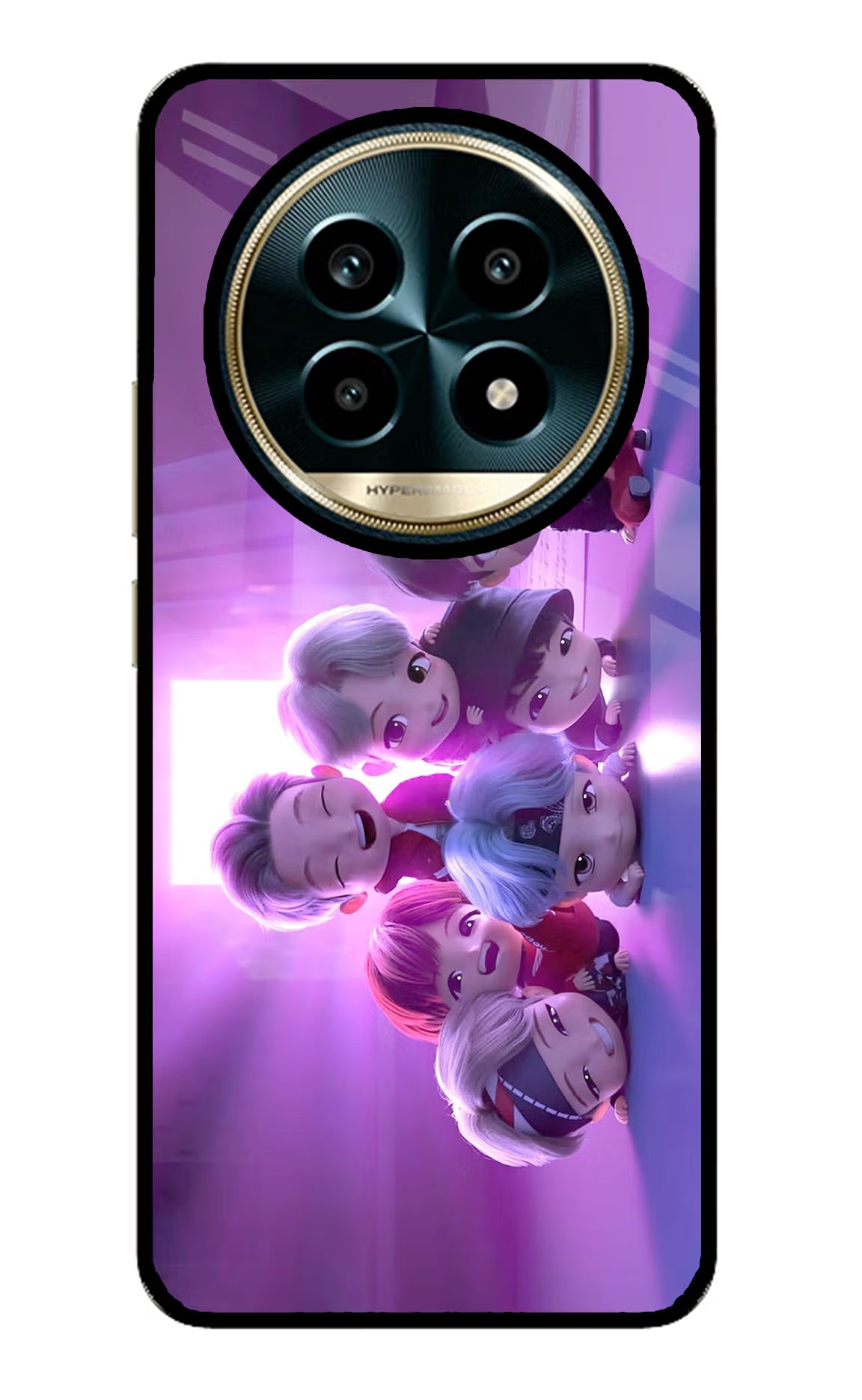 BTS Chibi Realme 13 Pro 5G Glass Case - BTS Chibi Realme 13 Pro 5G Glass Case BTS Chibi Realme 13 Pro 5G Glass Case