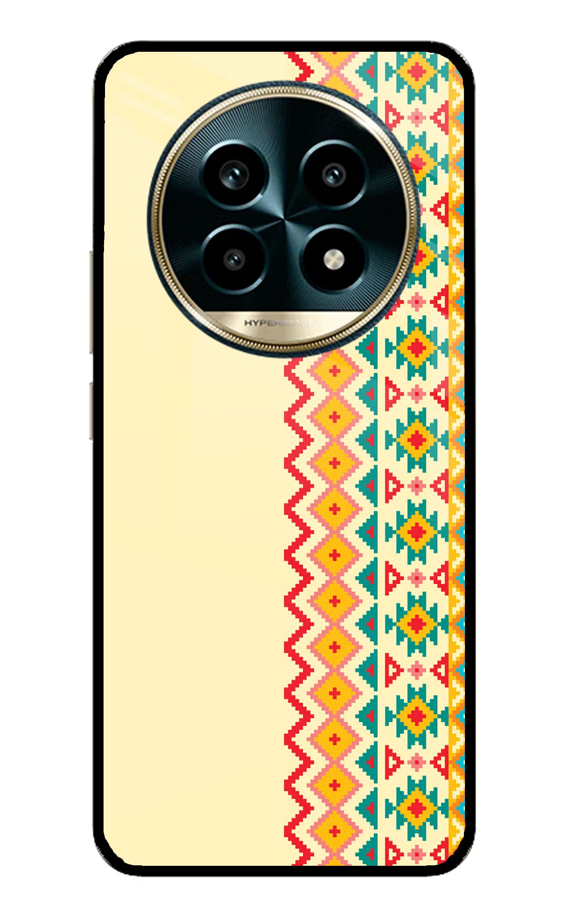 Ethnic Seamless Realme 13 Pro 5G Back Cover - Ethnic Seamless Realme 13 Pro 5G Glass Case Back Cover by Casekaro Ethnic Seamless Realme 13 Pro 5G Glass Case Back Cover by Casekaro