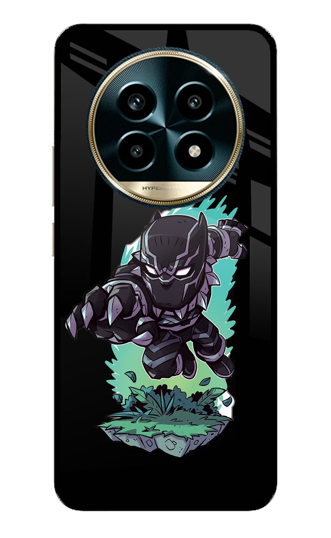 Black Panther Realme 13 Pro 5G Back Cover - Black Panther Realme 13 Pro 5G Glass Case Back Cover by Casekaro Black Panther Realme 13 Pro 5G Glass Case Back Cover by Casekaro