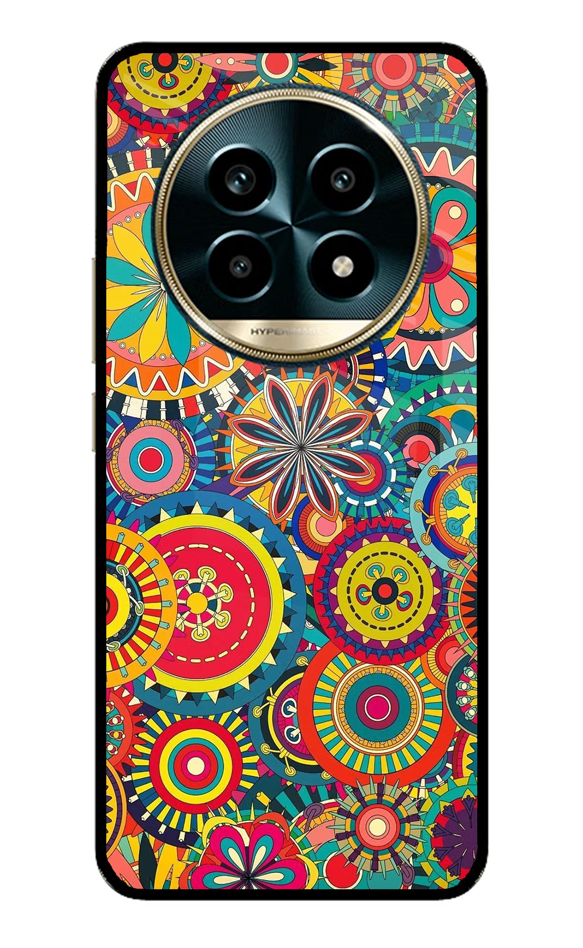 Gol Gol Art Realme 13 Pro 5G Back Cover - Gol Gol Art Realme 13 Pro 5G Glass Case Back Cover by Casekaro Gol Gol Art Realme 13 Pro 5G Glass Case Back Cover by Casekaro