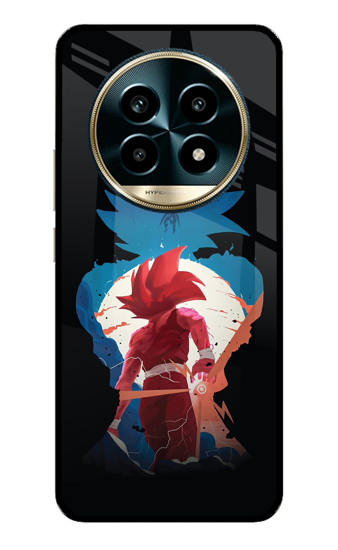 Goku Realme 13 Pro 5G Back Cover - Goku Realme 13 Pro 5G Glass Case Back Cover by Casekaro Goku Realme 13 Pro 5G Glass Case Back Cover by Casekaro