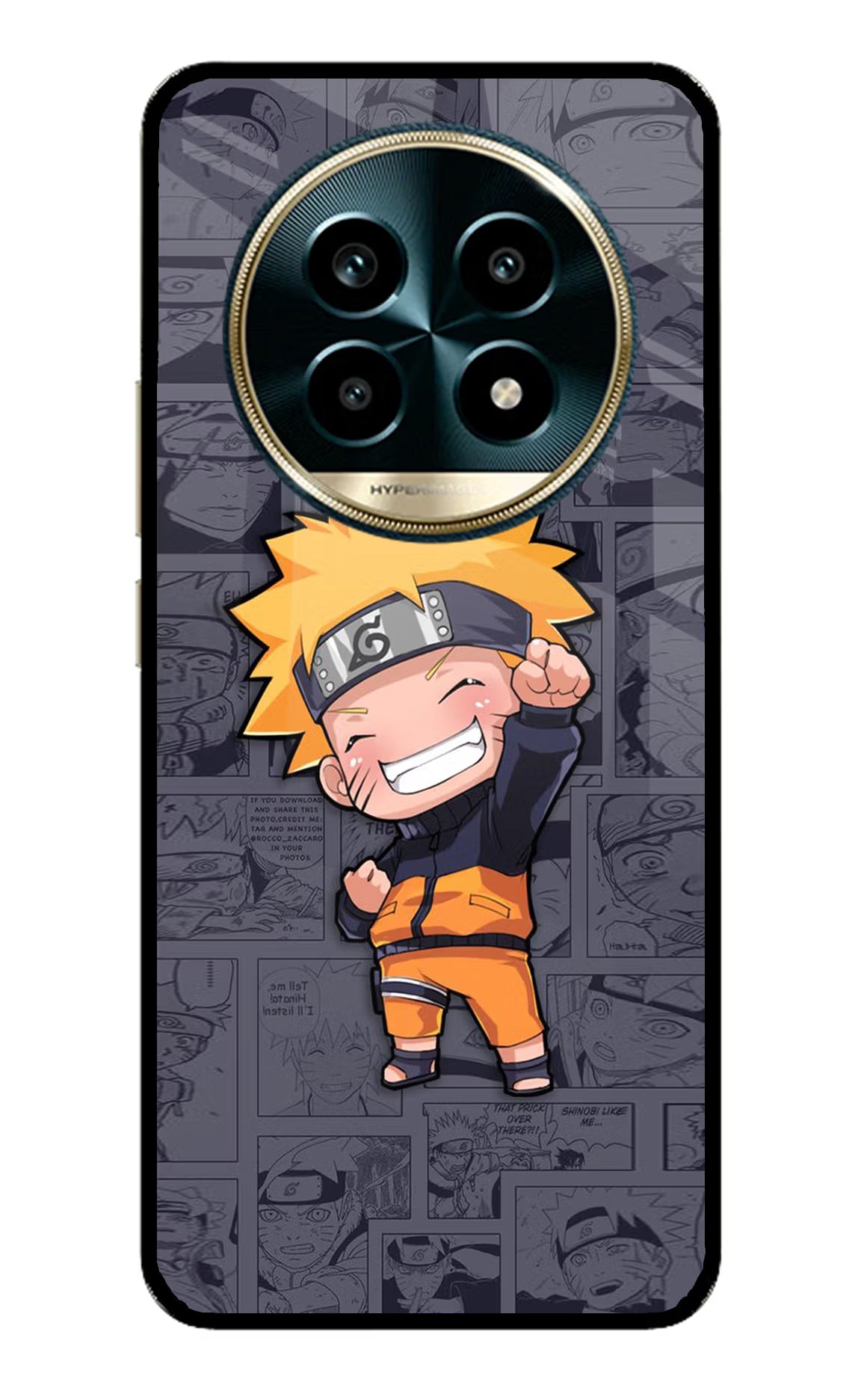 Chota Naruto Realme 13 Pro 5G Back Cover - Chota Naruto Realme 13 Pro 5G Glass Case Back Cover by Casekaro Chota Naruto Realme 13 Pro 5G Glass Case Back Cover by Casekaro