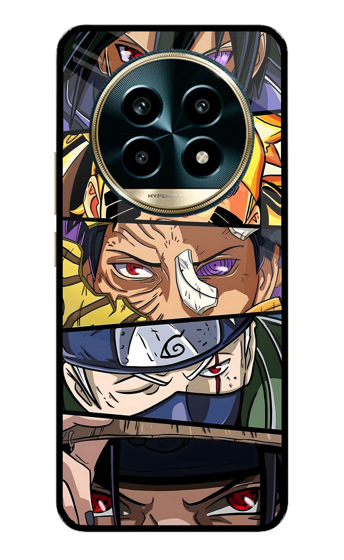 Naruto Character Realme 13 Pro 5G Back Cover - Naruto Character Realme 13 Pro 5G Glass Case Back Cover by Casekaro Naruto Character Realme 13 Pro 5G Glass Case Back Cover by Casekaro