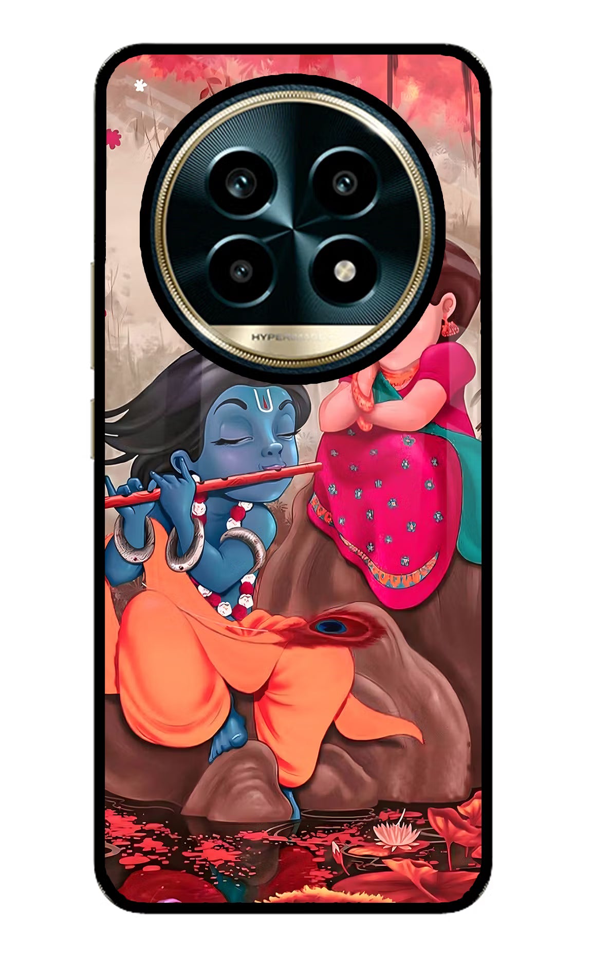 Radhe Krishna Realme 13 Pro 5G Glass Case - Radhe Krishna Realme 13 Pro 5G Glass Case Radhe Krishna Realme 13 Pro 5G Glass Case