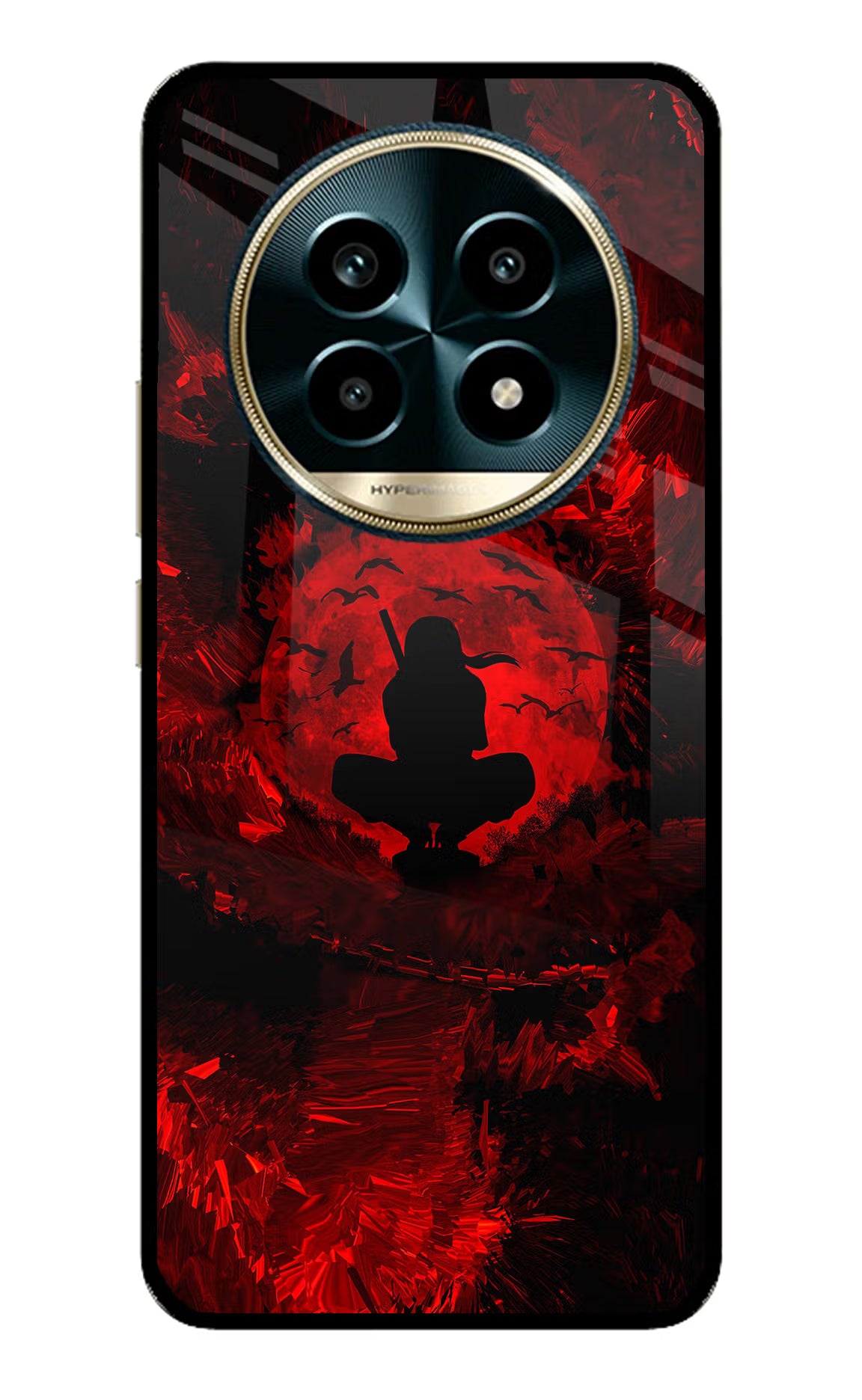 Itachi Uchiha Realme 13 Pro 5G Back Cover - Itachi Uchiha Realme 13 Pro 5G Glass Case Back Cover by Casekaro Itachi Uchiha Realme 13 Pro 5G Glass Case Back Cover by Casekaro