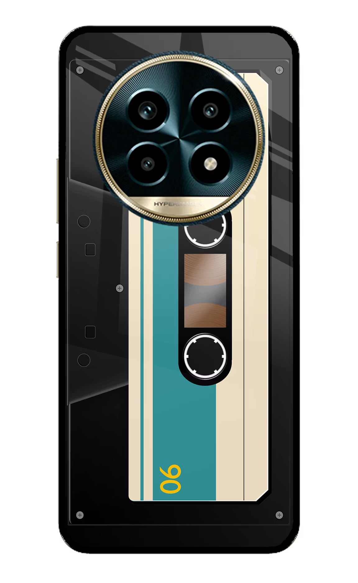 Cassette Realme 13 Pro 5G Back Cover - Cassette Realme 13 Pro 5G Glass Case Back Cover by Casekaro Cassette Realme 13 Pro 5G Glass Case Back Cover by Casekaro