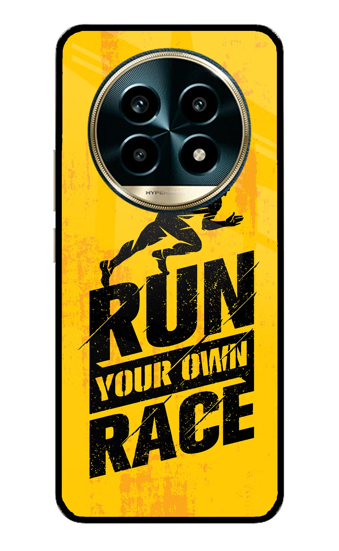 Run Your Own Race Realme 13 Pro 5G Back Cover - Run Your Own Race Realme 13 Pro 5G Glass Case Back Cover by Casekaro Run Your Own Race Realme 13 Pro 5G Glass Case Back Cover by Casekaro