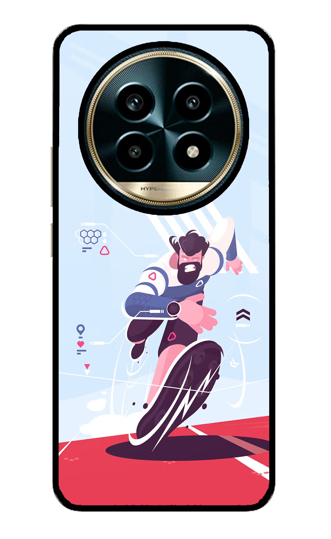 Run Pro Realme 13 Pro 5G Glass Case - Run Pro Realme 13 Pro 5G Glass Case Run Pro Realme 13 Pro 5G Glass Case