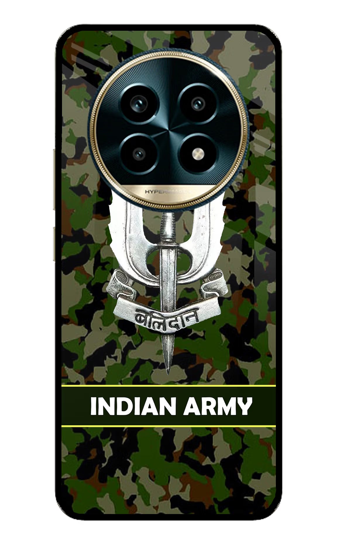 Balidan Indian Logo Realme 13 Pro 5G Back Cover - Balidan Indian Logo Realme 13 Pro 5G Glass Case Back Cover by Casekaro Balidan Indian Logo Realme 13 Pro 5G Glass Case Back Cover by Casekaro
