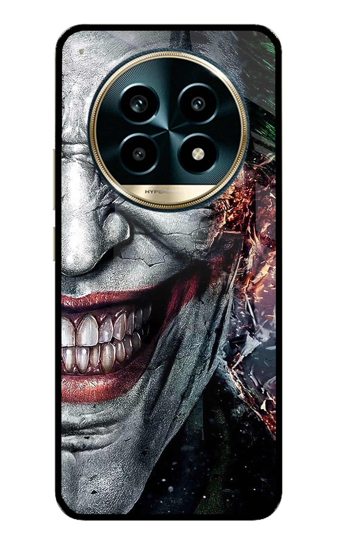 Joker Cam Realme 13 Pro 5G Back Cover - Joker Cam Realme 13 Pro 5G Glass Case Back Cover by Casekaro Joker Cam Realme 13 Pro 5G Glass Case Back Cover by Casekaro