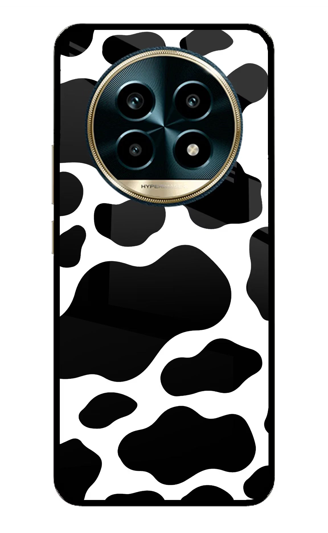 Cow Spots Realme 13 Pro 5G Back Cover - Cow Spots Realme 13 Pro 5G Glass Case Back Cover by Casekaro Cow Spots Realme 13 Pro 5G Glass Case Back Cover by Casekaro