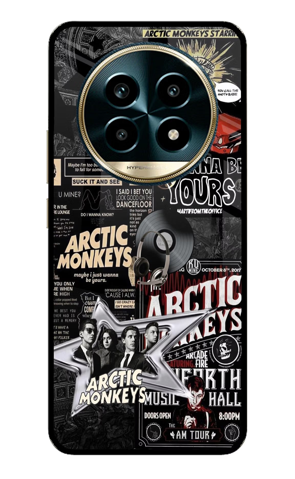 Arctic Monkeys Realme 13 Pro 5G Back Cover - Arctic Monkeys Realme 13 Pro 5G Glass Case Back Cover by Casekaro Arctic Monkeys Realme 13 Pro 5G Glass Case Back Cover by Casekaro
