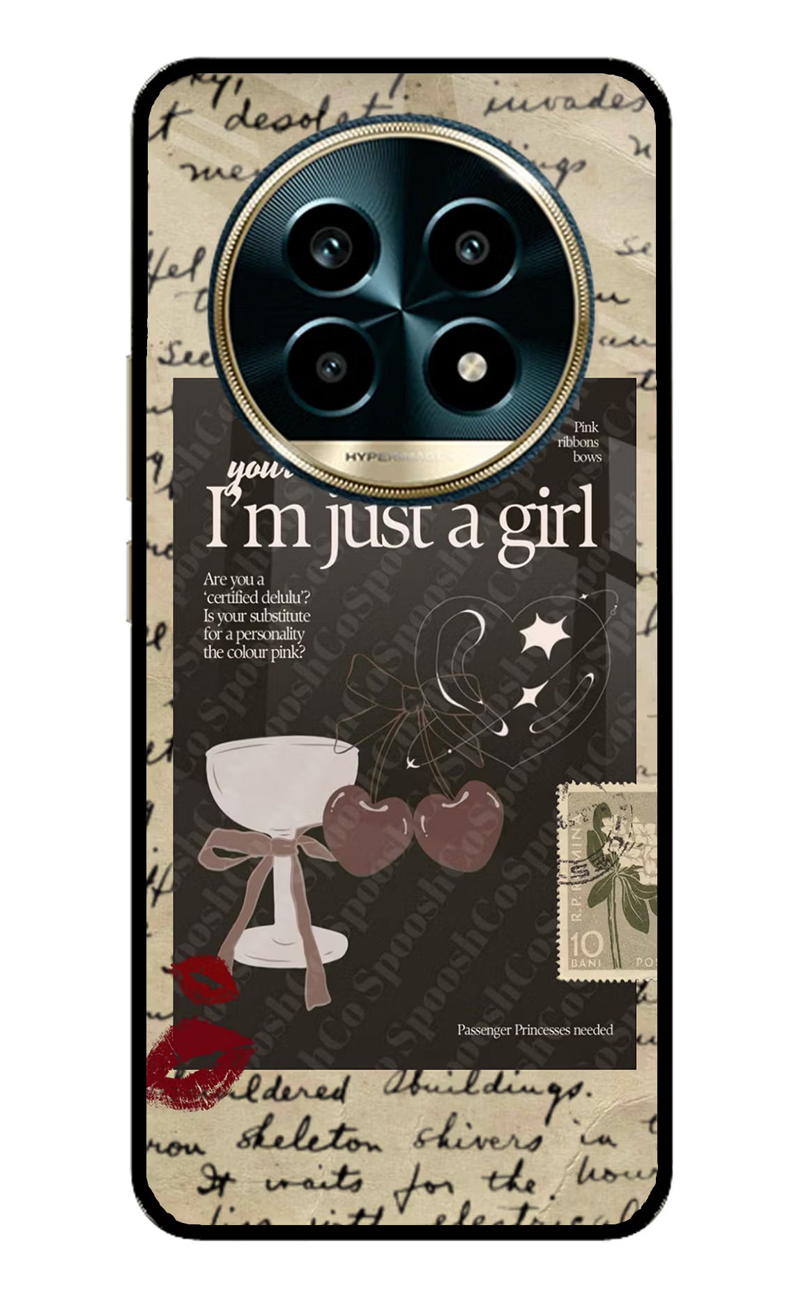 I am just a girl Realme 13 Pro 5G Back Cover - I am just a girl Realme 13 Pro 5G Glass Case Back Cover by Casekaro I am just a girl Realme 13 Pro 5G Glass Case Back Cover by Casekaro