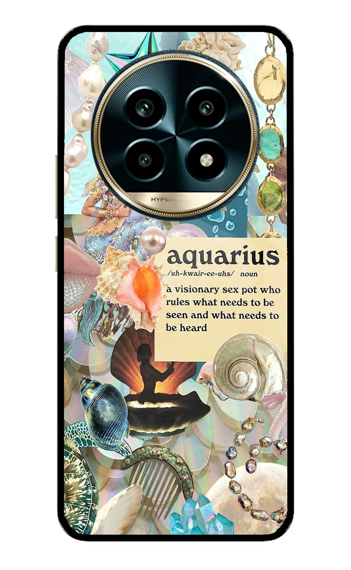 Aquarius Zodiac Realme 13 Pro 5G Glass Case - Aquarius Zodiac Realme 13 Pro 5G Glass Case Aquarius Zodiac Realme 13 Pro 5G Glass Case