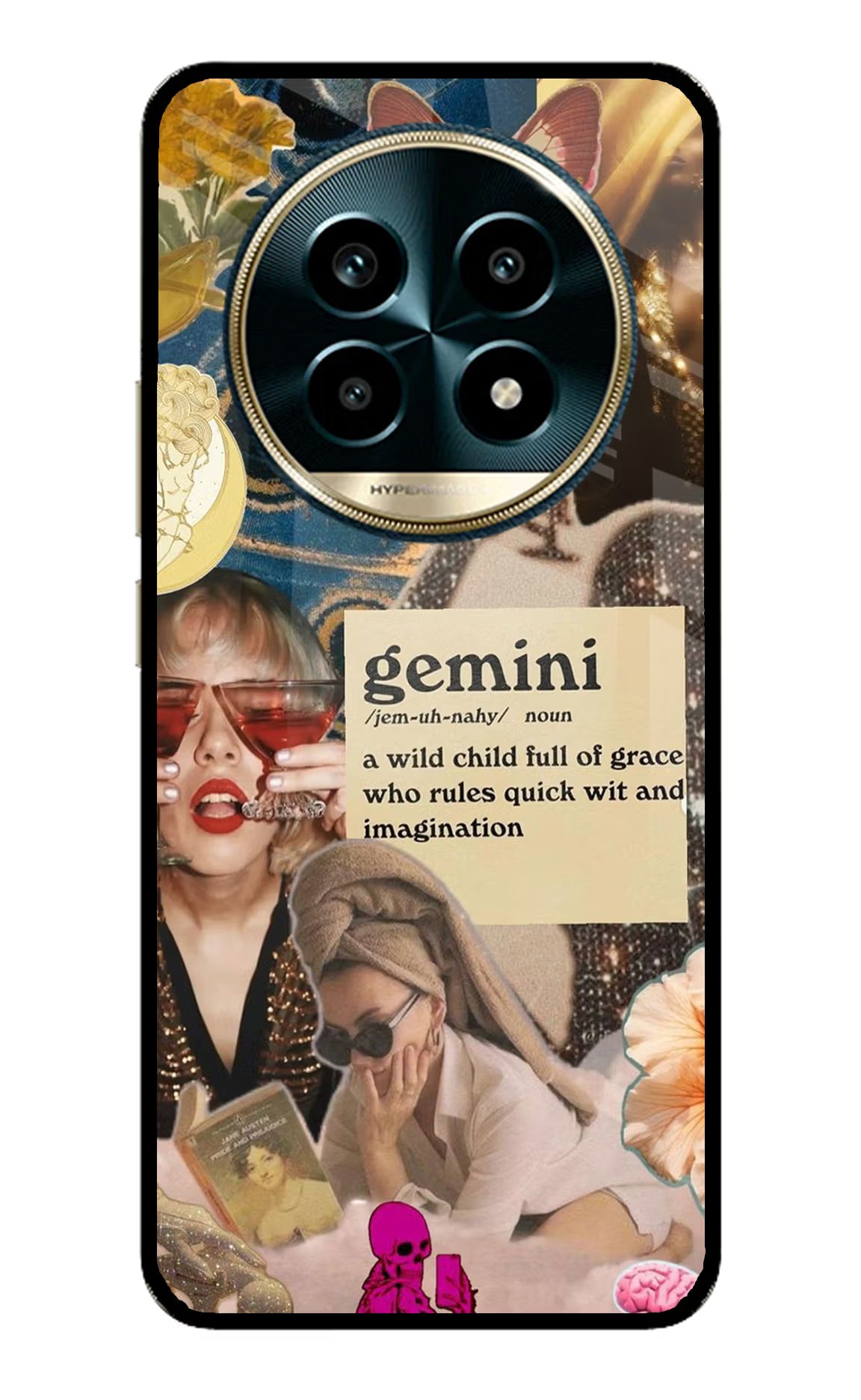 Gemini Zodiac Realme 13 Pro 5G Back Cover - Gemini Zodiac Realme 13 Pro 5G Glass Case Back Cover by Casekaro Gemini Zodiac Realme 13 Pro 5G Glass Case Back Cover by Casekaro