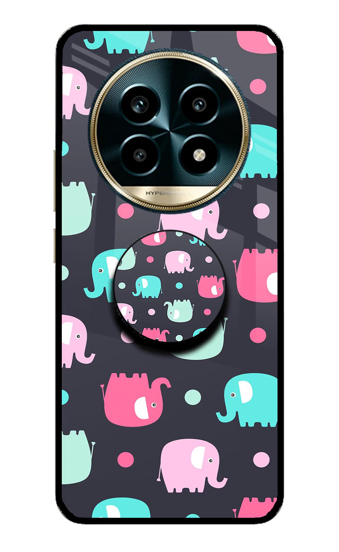 Baby Elephants Realme 13 Pro 5G Pop Case - Baby Elephants Realme 13 Pro 5G Pop Case by Casekaro Baby Elephants Realme 13 Pro 5G Pop Case by Casekaro