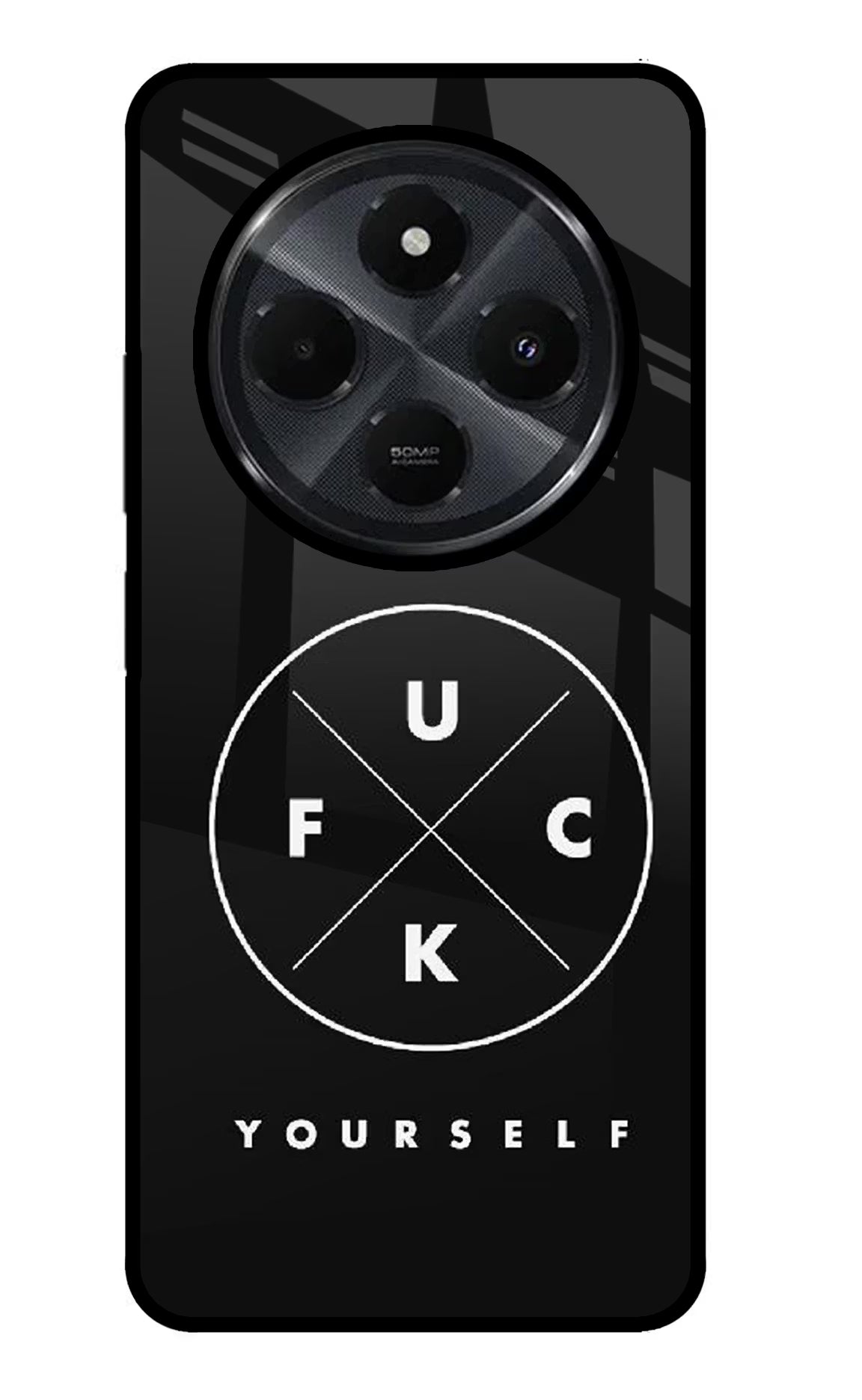 Go Fuck Yourself Redmi 14C 5G Glass Case - Go Fuck Yourself Redmi 14C 5G Glass Case Go Fuck Yourself Redmi 14C 5G Glass Case