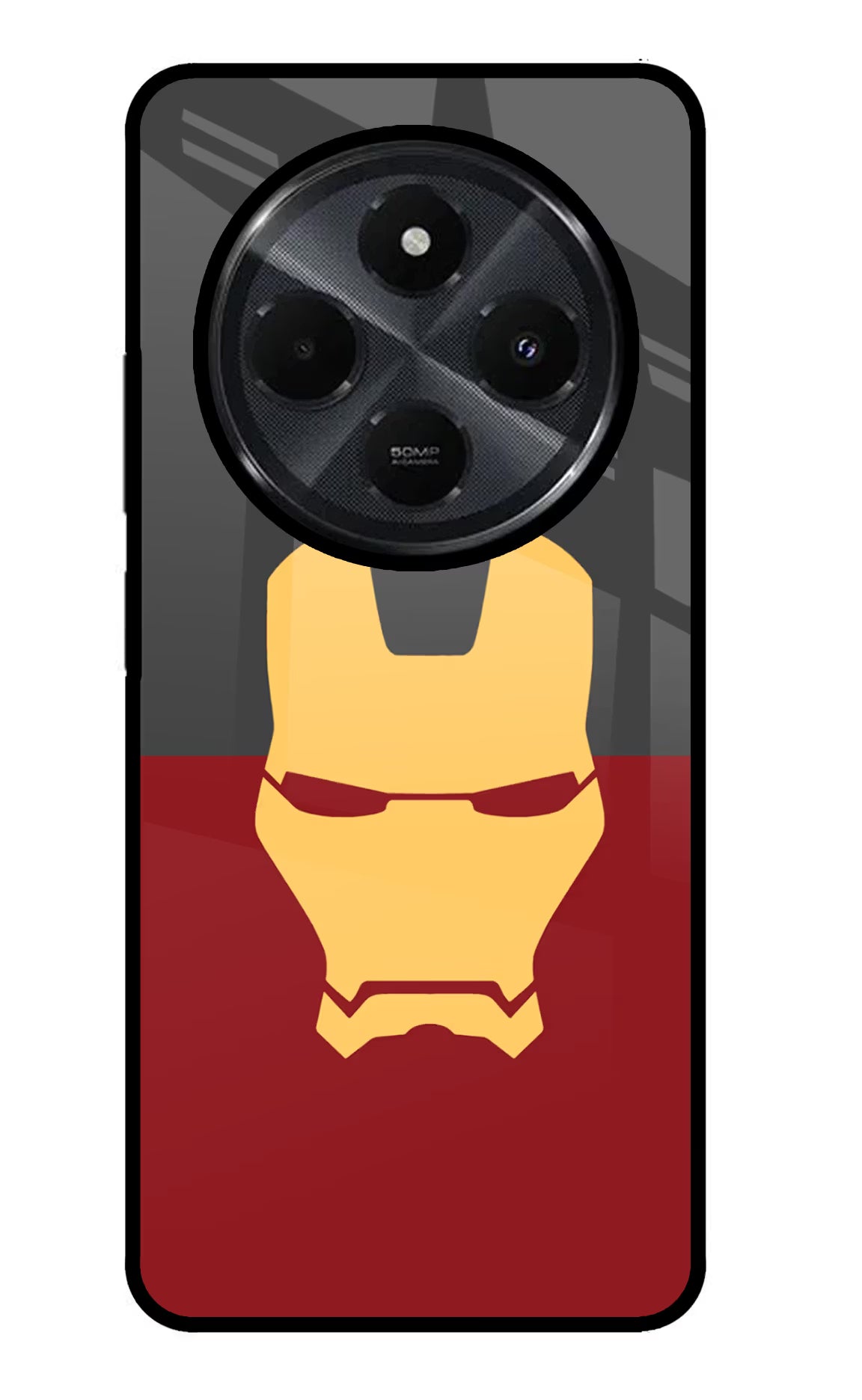 Ironman Redmi 14C 5G Glass Case Back Cover by Casekaro