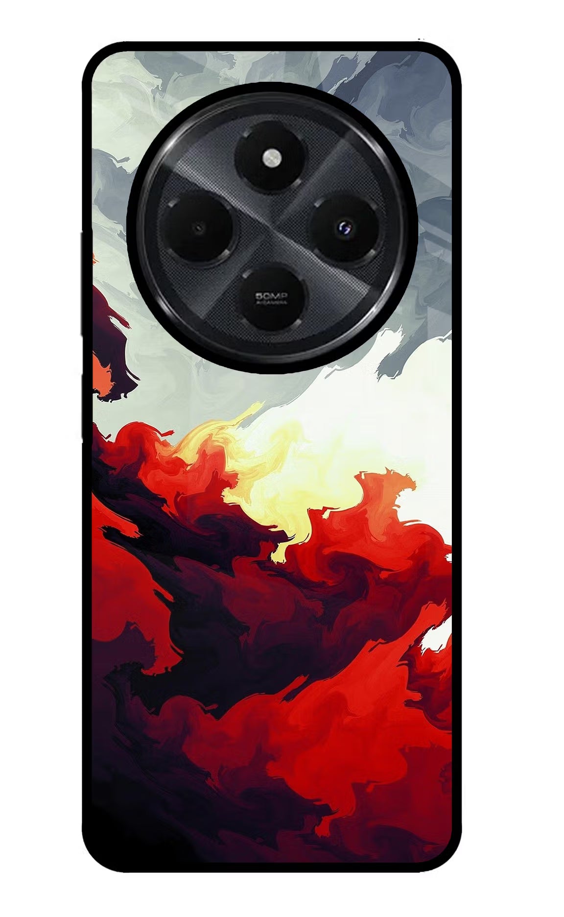 Fire Cloud Redmi 14C 5G Glass Case - Fire Cloud Redmi 14C 5G Glass Case Fire Cloud Redmi 14C 5G Glass Case