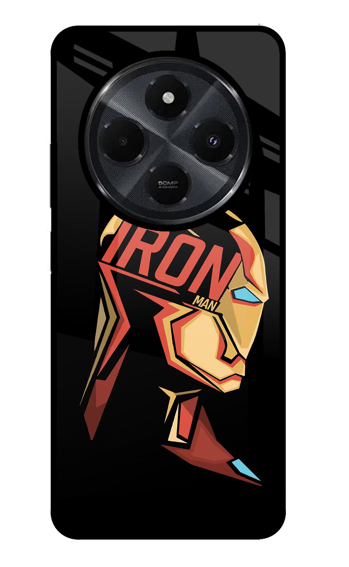 IronMan Redmi 14C 5G Back Cover - IronMan Redmi 14C 5G Glass Case Back Cover by Casekaro IronMan Redmi 14C 5G Glass Case Back Cover by Casekaro