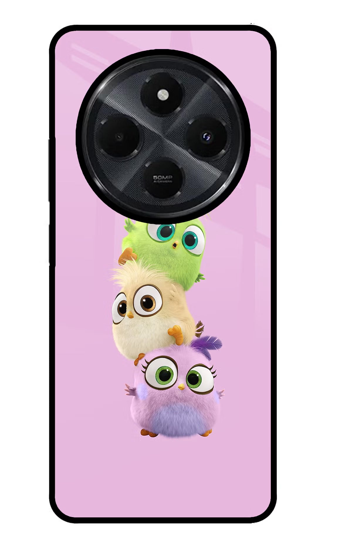 Cute Little Birds Redmi 14C 5G Glass Case - Cute Little Birds Redmi 14C 5G Glass Case Cute Little Birds Redmi 14C 5G Glass Case