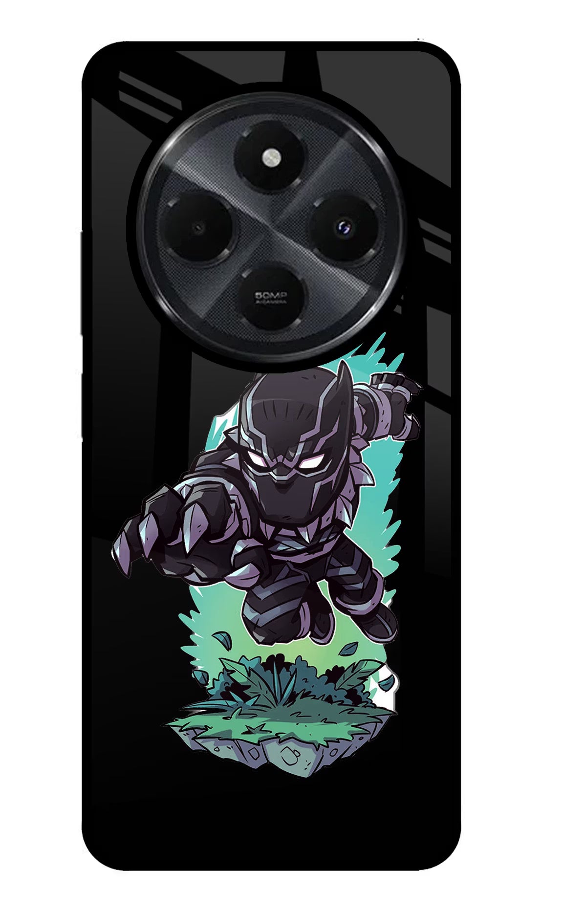 Black Panther Redmi 14C 5G Glass Case - Black Panther Redmi 14C 5G Glass Case Black Panther Redmi 14C 5G Glass Case