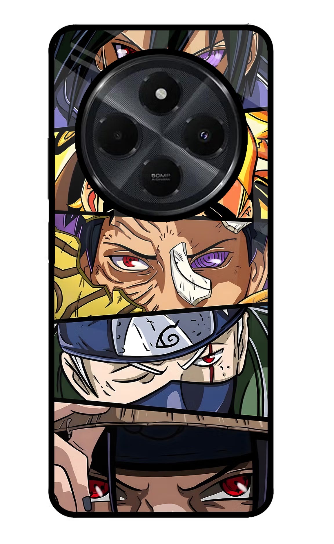 Naruto Character Redmi 14C 5G Glass Case Back Cover by Casekaro
