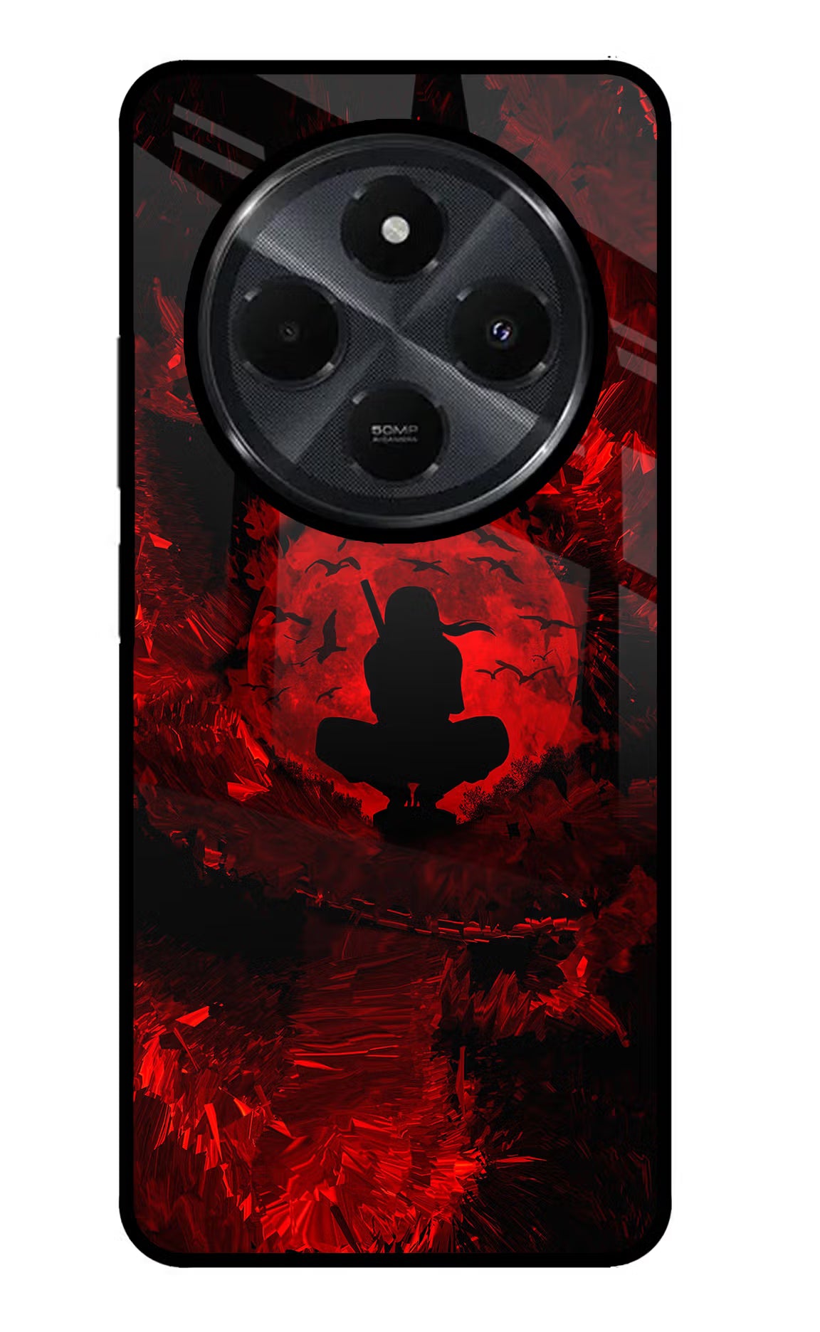 Itachi Uchiha Redmi 14C 5G Glass Case Back Cover by Casekaro
