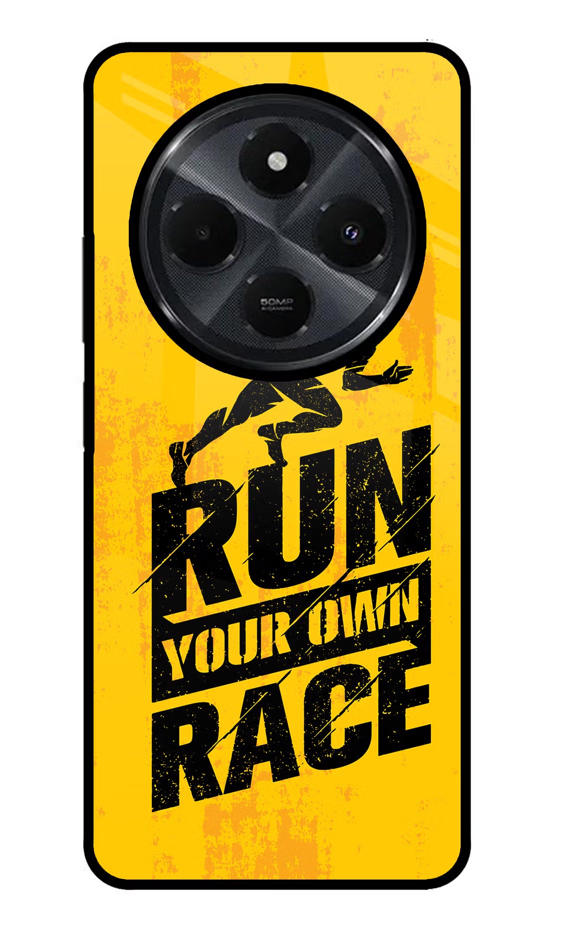 Run Your Own Race Redmi 14C 5G Glass Case - Run Your Own Race Redmi 14C 5G Glass Case Run Your Own Race Redmi 14C 5G Glass Case