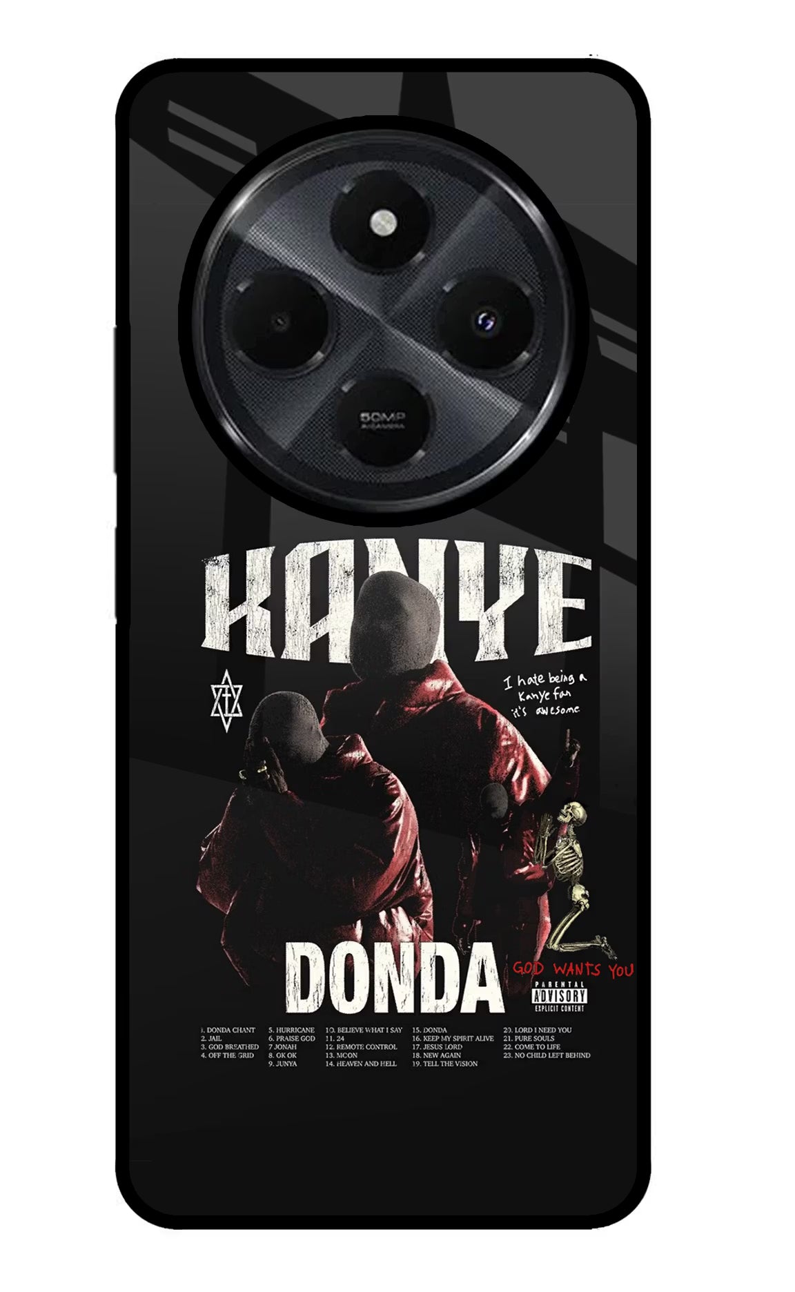 Donda Kanye West Redmi 14C 5G Glass Case - Donda Kanye West Redmi 14C 5G Glass Case Donda Kanye West Redmi 14C 5G Glass Case