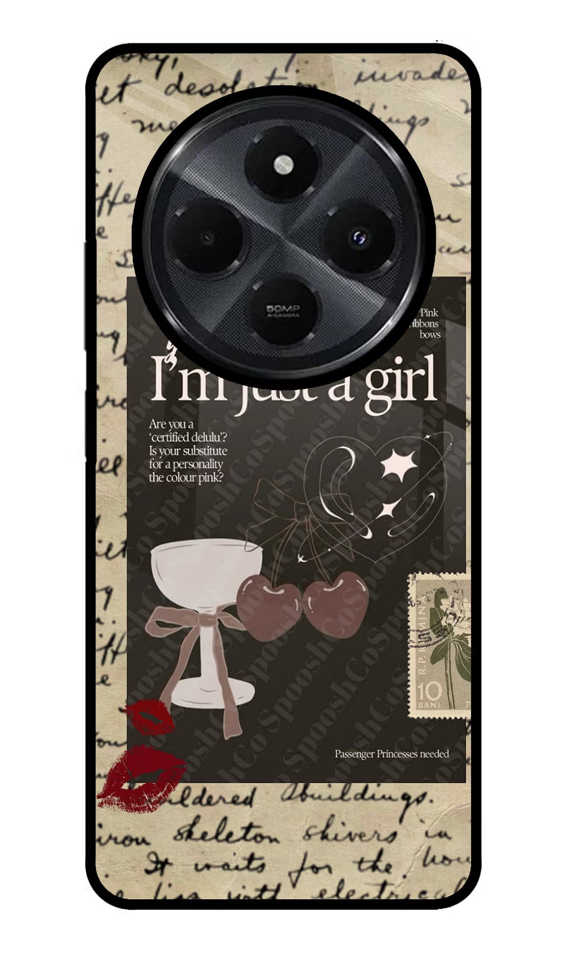 I am just a girl Redmi 14C 5G Glass Case - I am just a girl Redmi 14C 5G Glass Case I am just a girl Redmi 14C 5G Glass Case