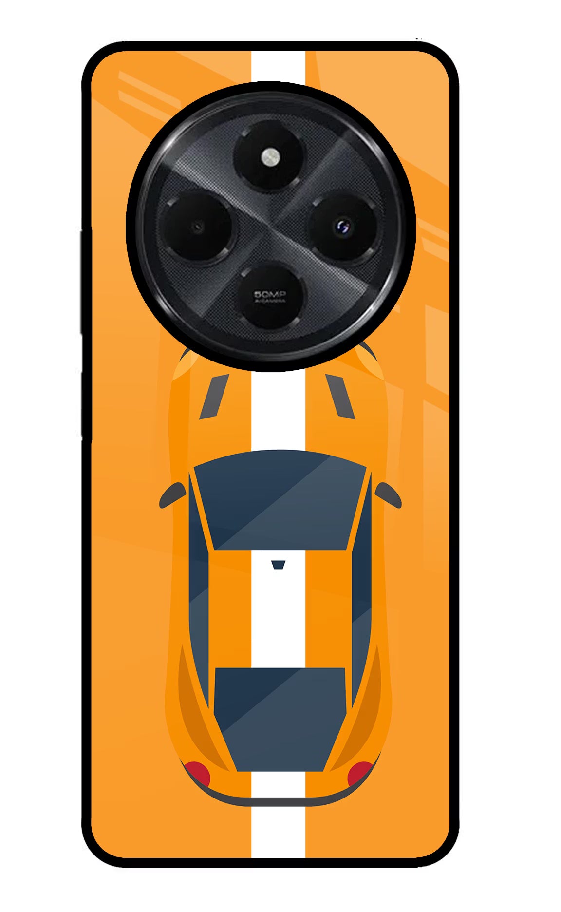 Highway Pursuit Redmi 14C 5G Glass Case Back Cover by Casekaro