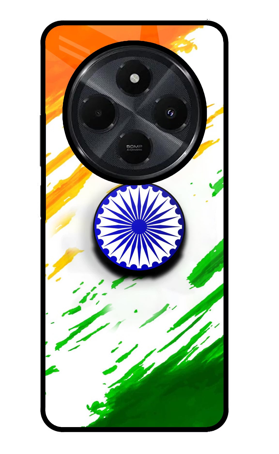 Indian Flag Ashoka Chakra Redmi 14C 5G Pop Case by Casekaro