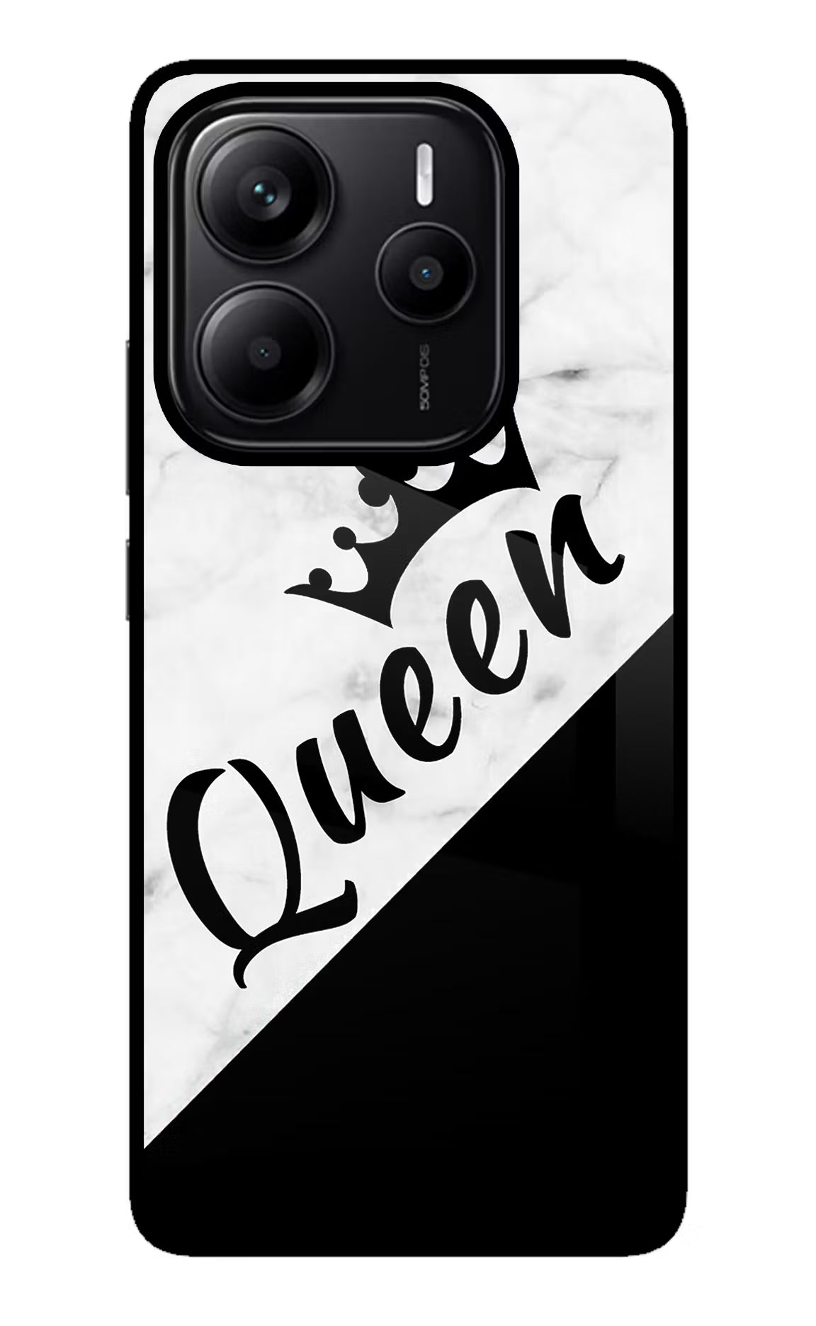 Queen Redmi Note 14 5G Glass Case - Queen Redmi Note 14 5G Glass Case Queen Redmi Note 14 5G Glass Case