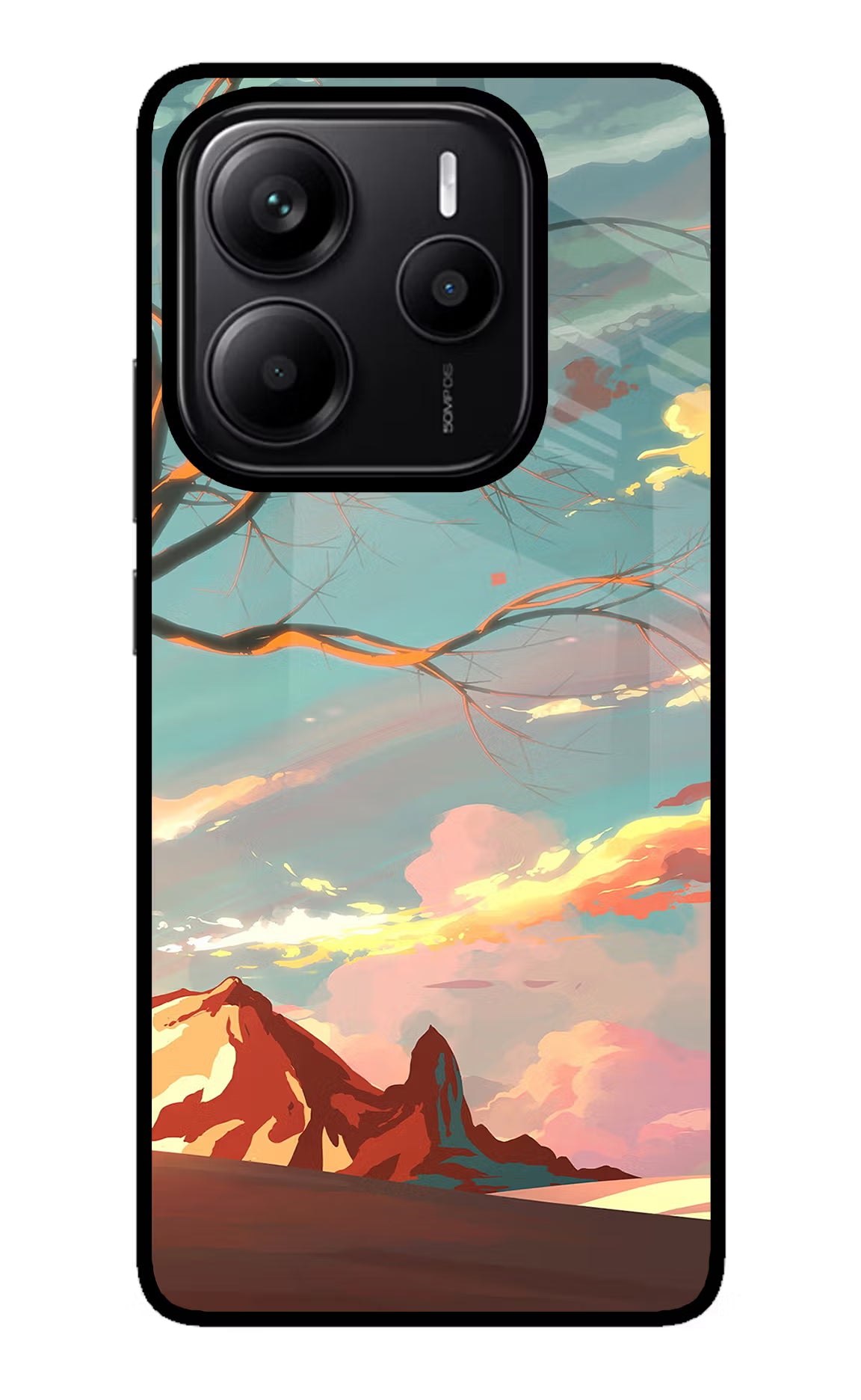 Scenery Redmi Note 14 5G Glass Case Back Cover by Casekaro