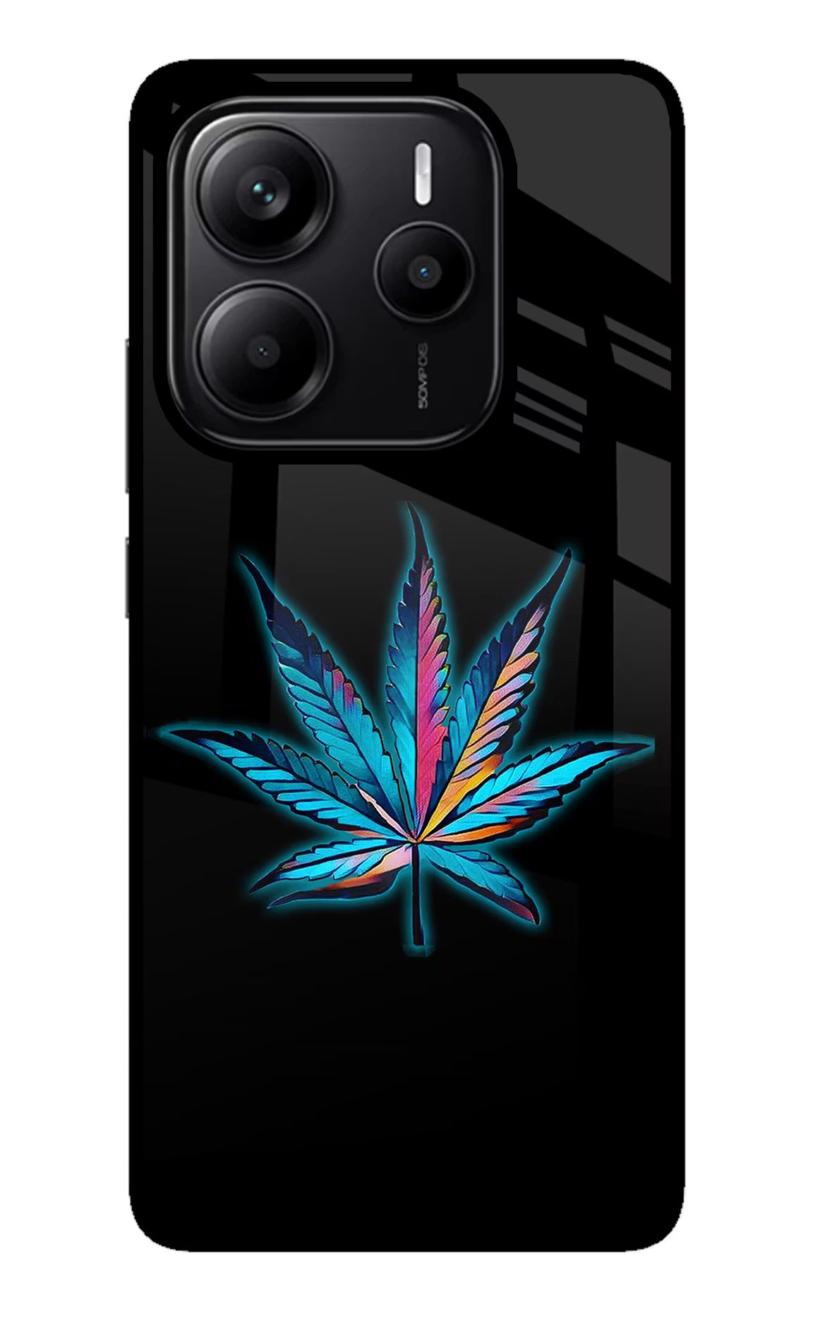 Weed Redmi Note 14 5G Glass Case - Weed Redmi Note 14 5G Glass Case Weed Redmi Note 14 5G Glass Case