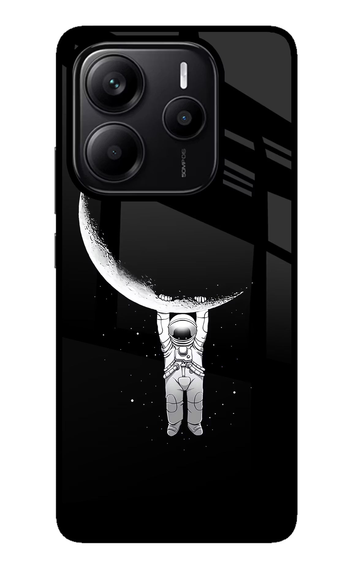 Moon Space Redmi Note 14 5G Glass Case - Moon Space Redmi Note 14 5G Glass Case Moon Space Redmi Note 14 5G Glass Case