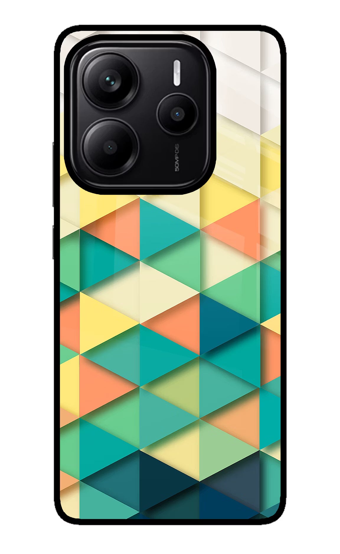 Abstract Redmi Note 14 5G Glass Case Back Cover by Casekaro