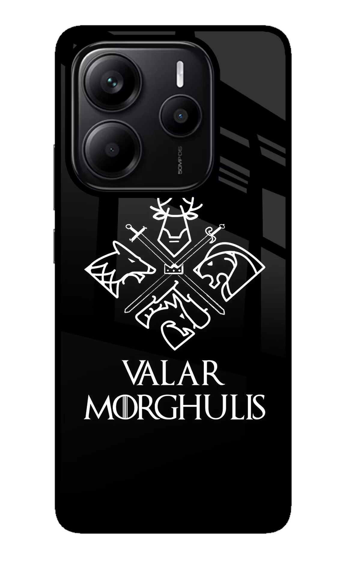 Valar Morghulis | Game Of Thrones Redmi Note 14 5G Glass Case Back Cover by Casekaro