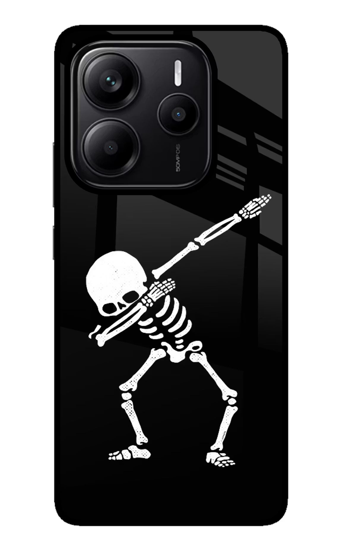 Dabbing Skeleton Art Redmi Note 14 5G Glass Case - Dabbing Skeleton Art Redmi Note 14 5G Glass Case Dabbing Skeleton Art Redmi Note 14 5G Glass Case