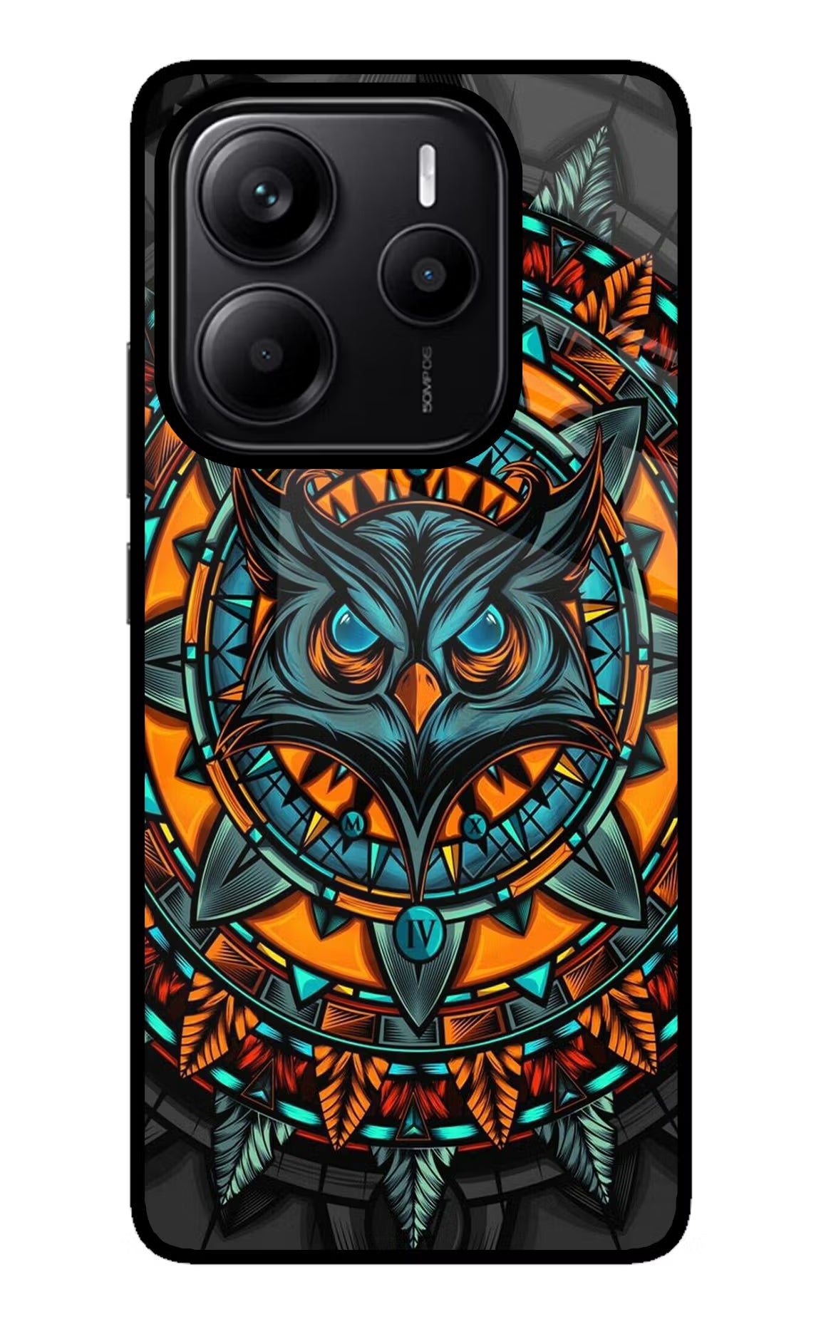 Angry Owl Art Redmi Note 14 5G Glass Case - Angry Owl Art Redmi Note 14 5G Glass Case Angry Owl Art Redmi Note 14 5G Glass Case