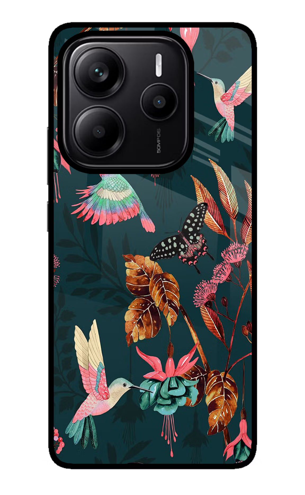 Birds Redmi Note 14 5G Glass Case Back Cover by Casekaro