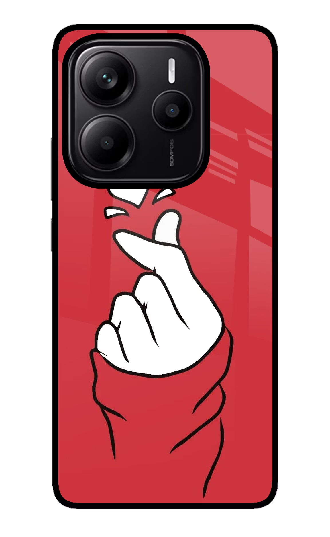 Korean Love Sign Redmi Note 14 5G Glass Case - Korean Love Sign Redmi Note 14 5G Glass Case Korean Love Sign Redmi Note 14 5G Glass Case