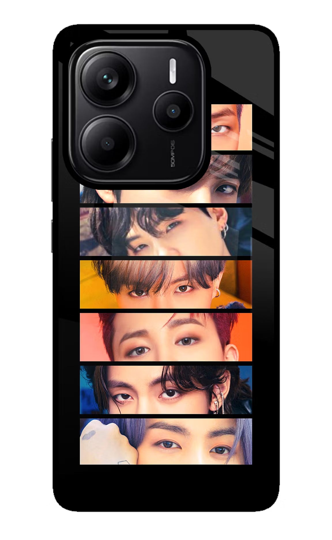 BTS Eyes Redmi Note 14 5G Glass Case - BTS Eyes Redmi Note 14 5G Glass Case BTS Eyes Redmi Note 14 5G Glass Case