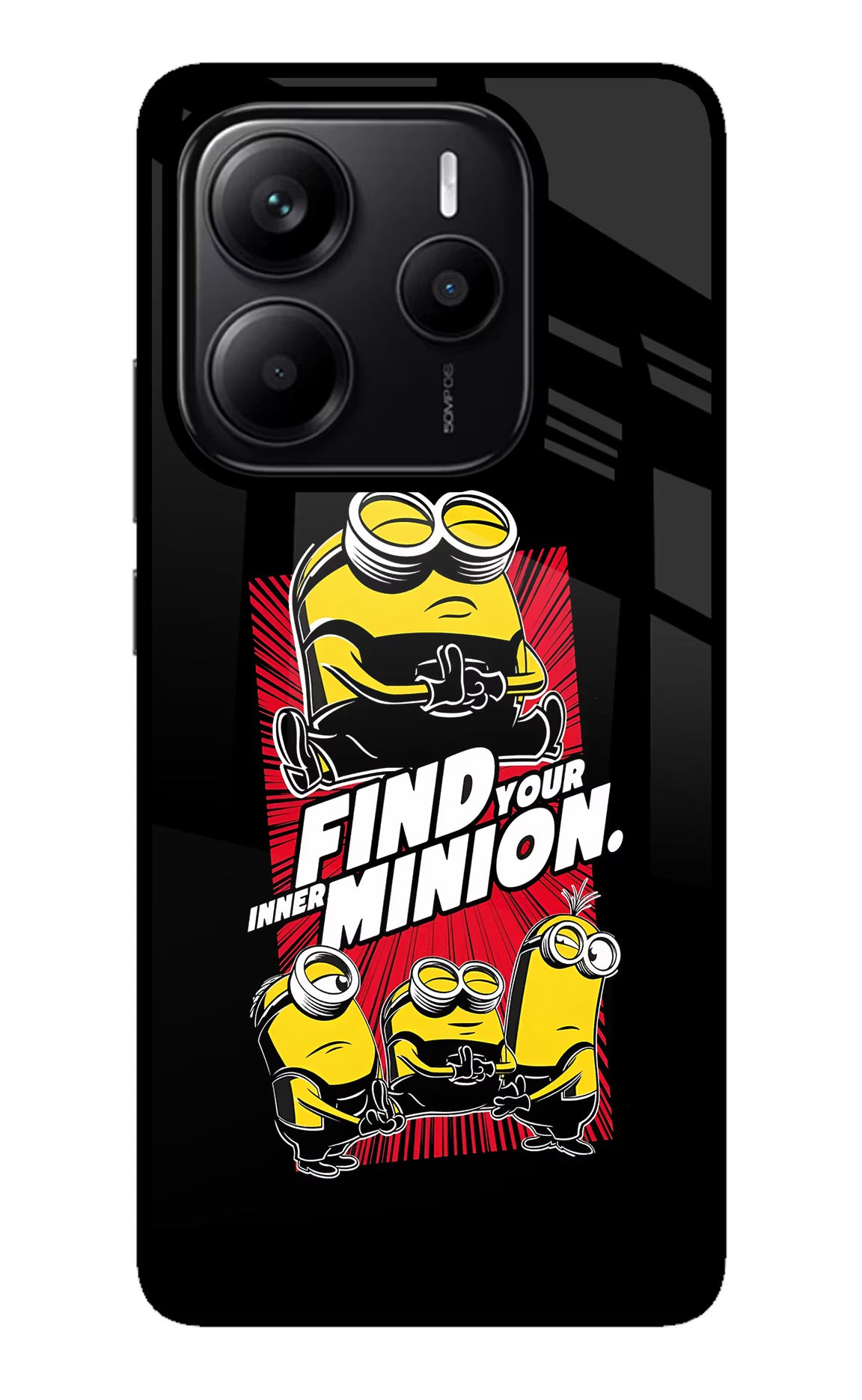 Find your inner Minion Redmi Note 14 5G Glass Case - Find your inner Minion Redmi Note 14 5G Glass Case Find your inner Minion Redmi Note 14 5G Glass Case