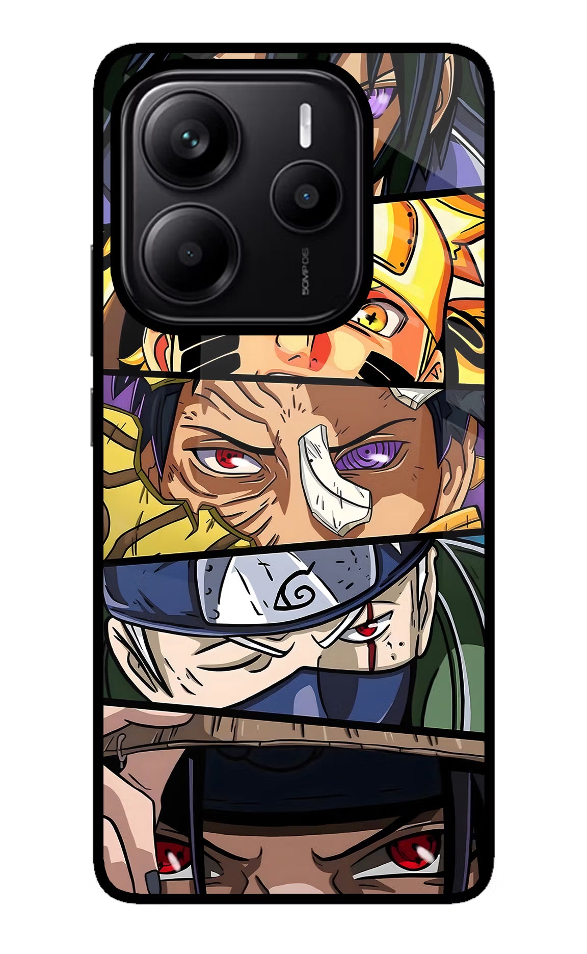 Naruto Character Redmi Note 14 5G Glass Case - Naruto Character Redmi Note 14 5G Glass Case Naruto Character Redmi Note 14 5G Glass Case