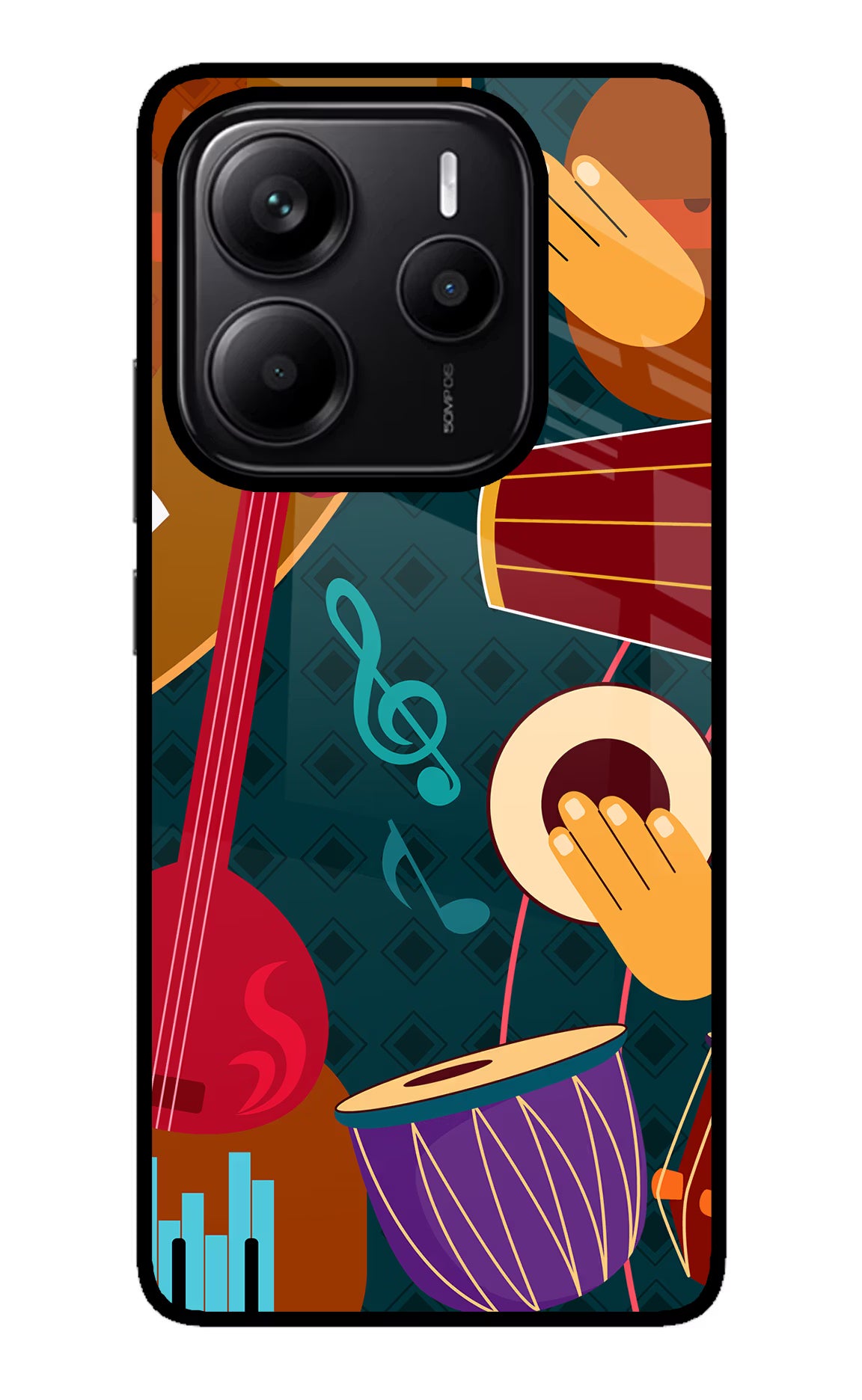 Music Instrument Redmi Note 14 5G Glass Case - Music Instrument Redmi Note 14 5G Glass Case Music Instrument Redmi Note 14 5G Glass Case