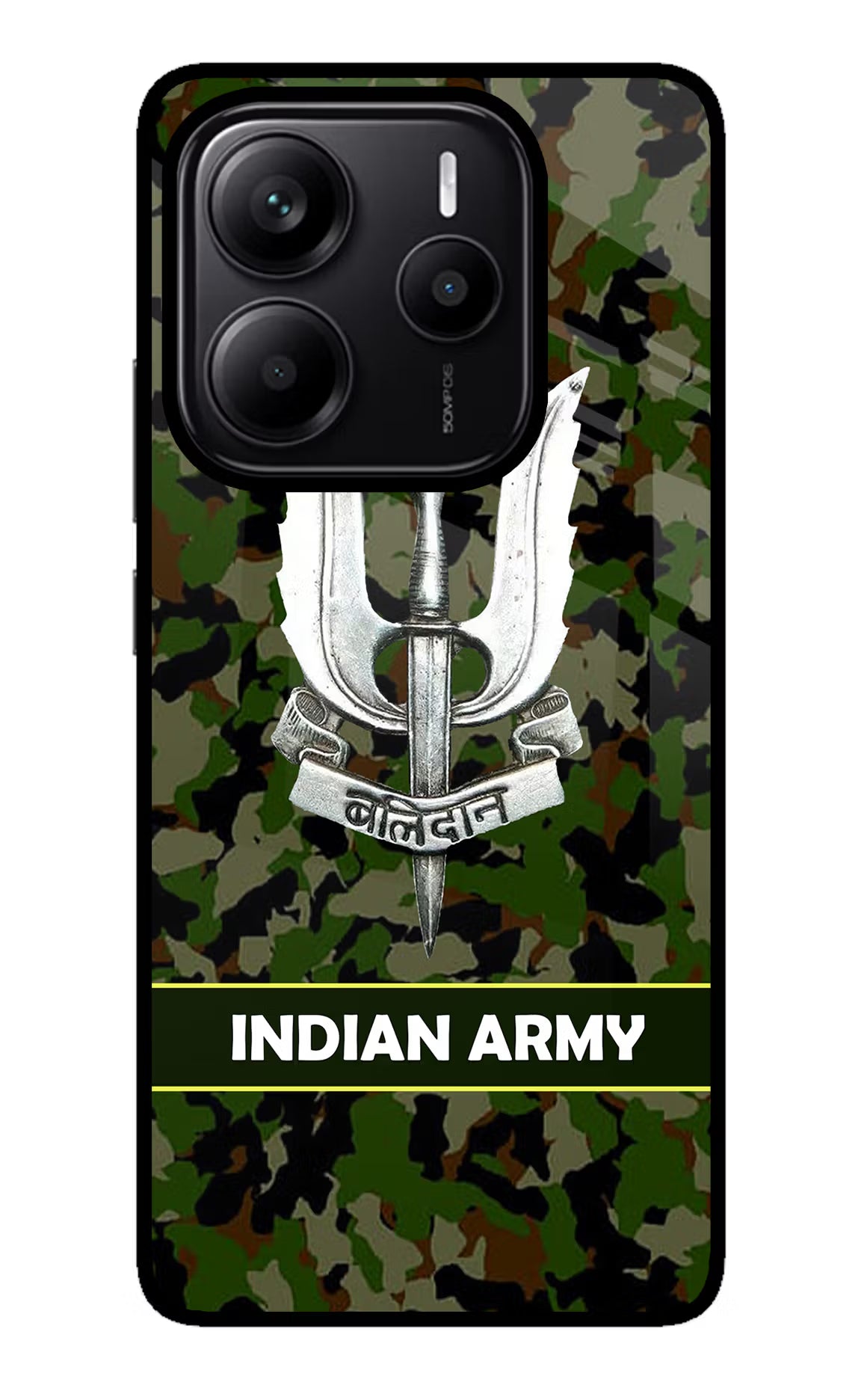 Balidan Indian Logo Redmi Note 14 5G Glass Case Back Cover by Casekaro