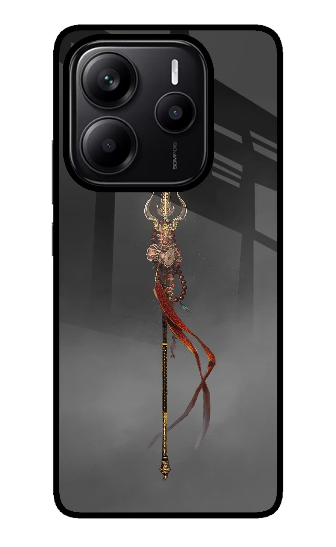 Shiv Trishul Redmi Note 14 5G Glass Case - Shiv Trishul Redmi Note 14 5G Glass Case Shiv Trishul Redmi Note 14 5G Glass Case