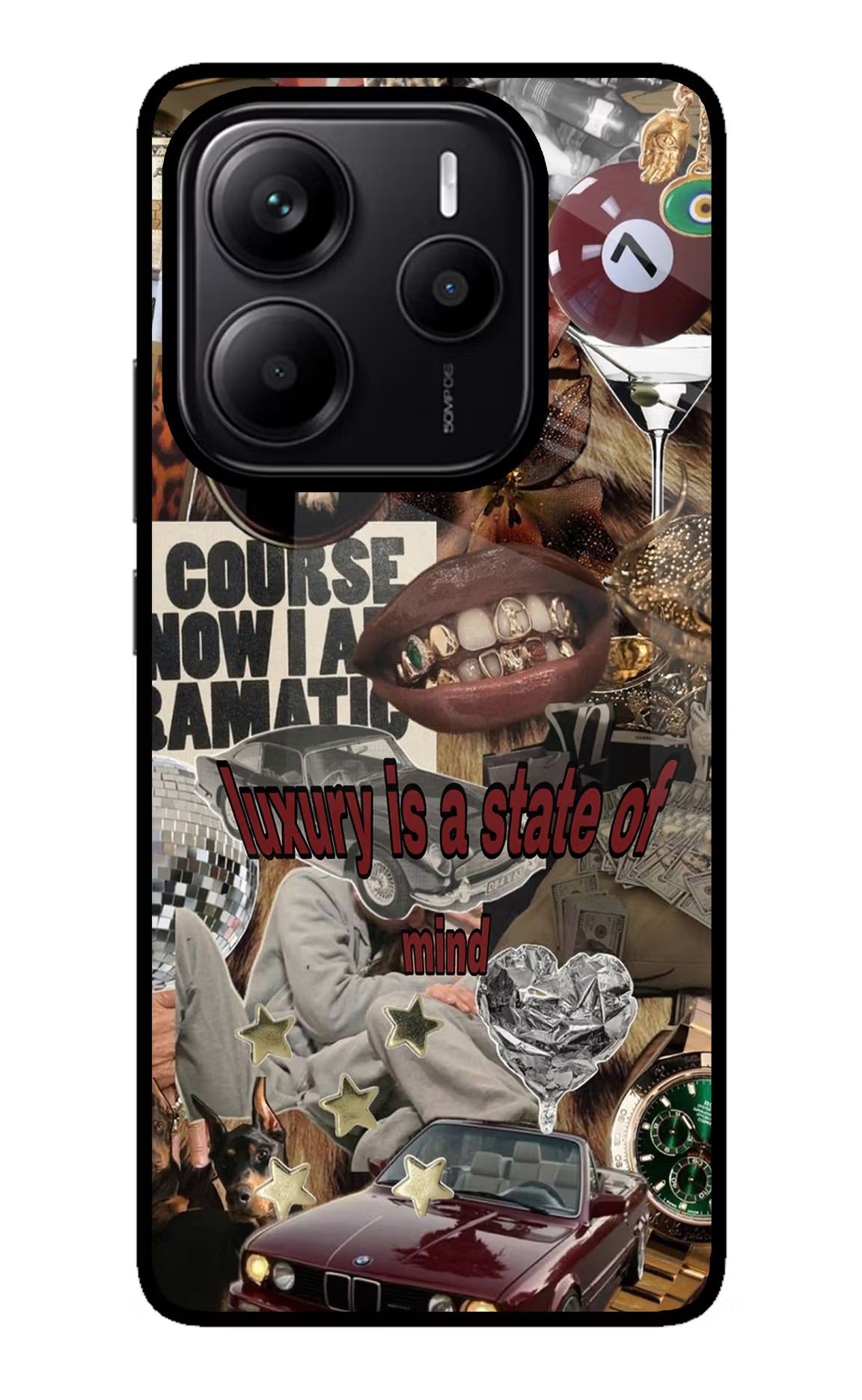 Luxury Redmi Note 14 5G Glass Case Back Cover by Casekaro